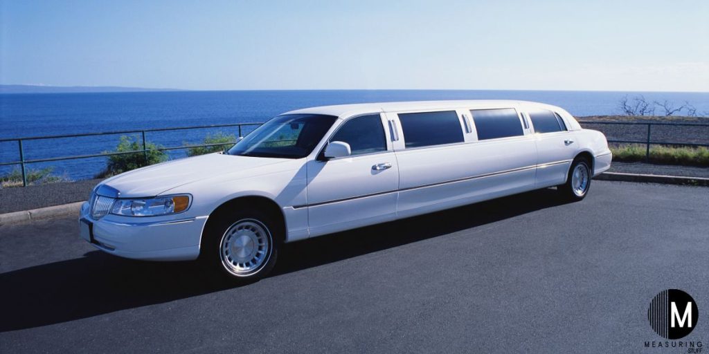 white stretch limousine