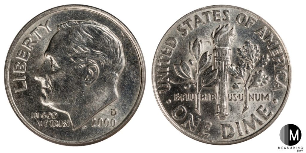 front and back images of a dime