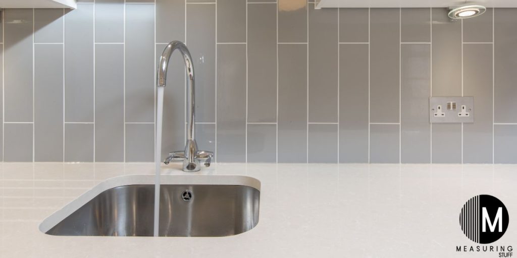 tap water running into sink