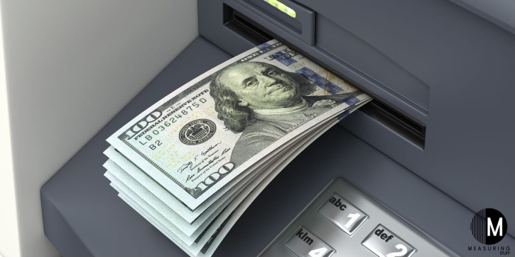money coming out of an ATM