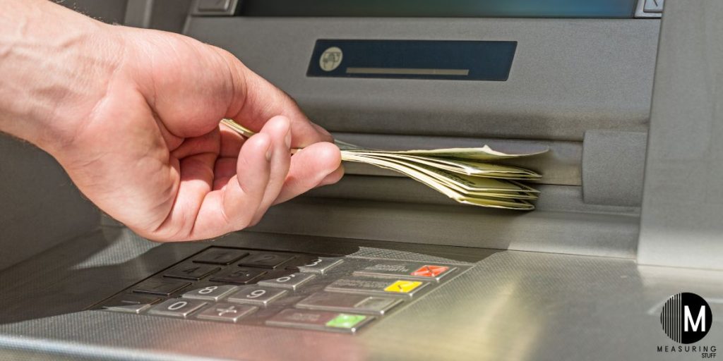 money withdraw from an ATM