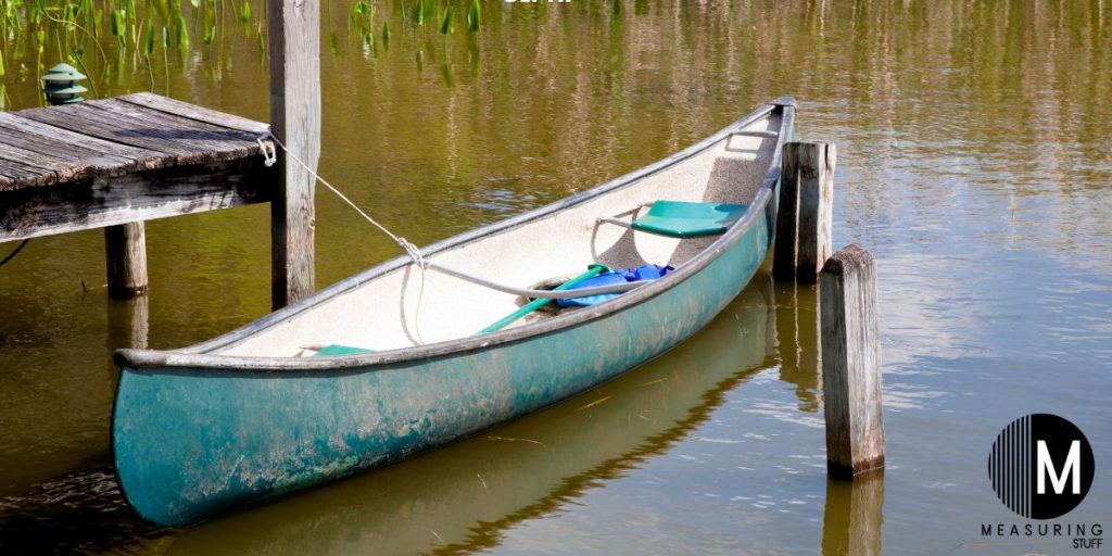 canoe attached to dock