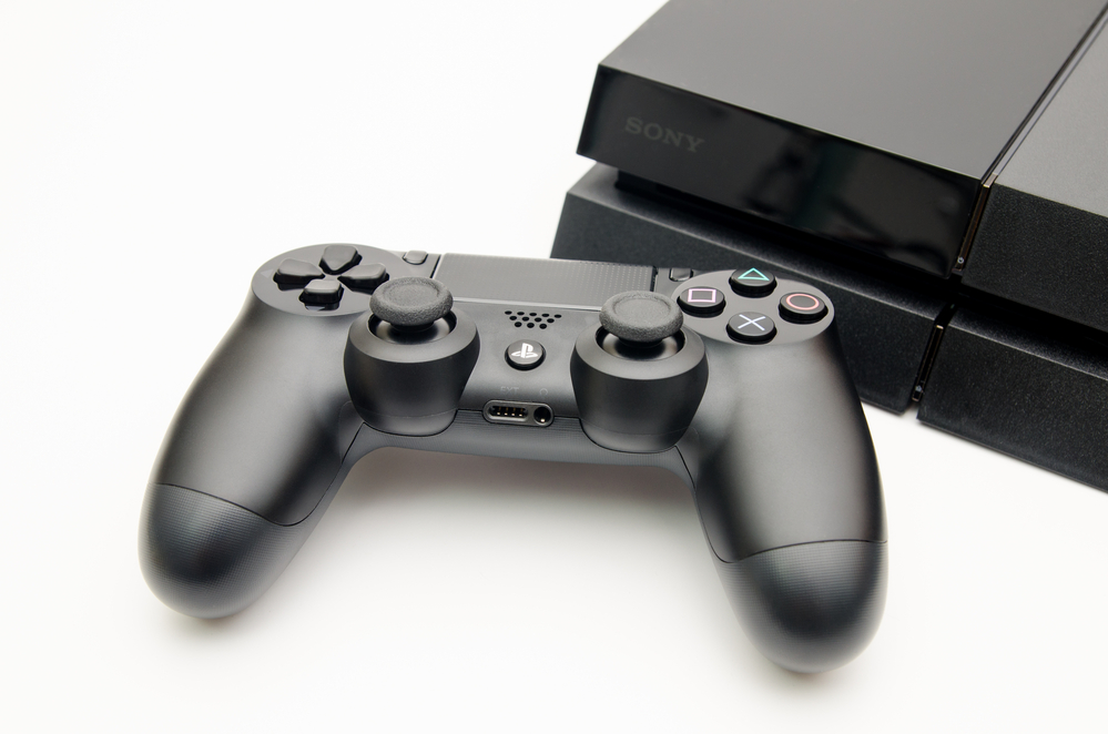 Sony Playstation 4 console with Dualshock 4 controller