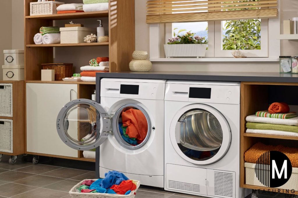 washer and dryer in laundry room