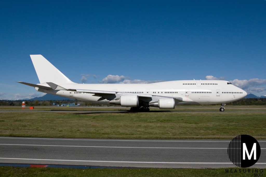 Boeing 747 aircraft on runway