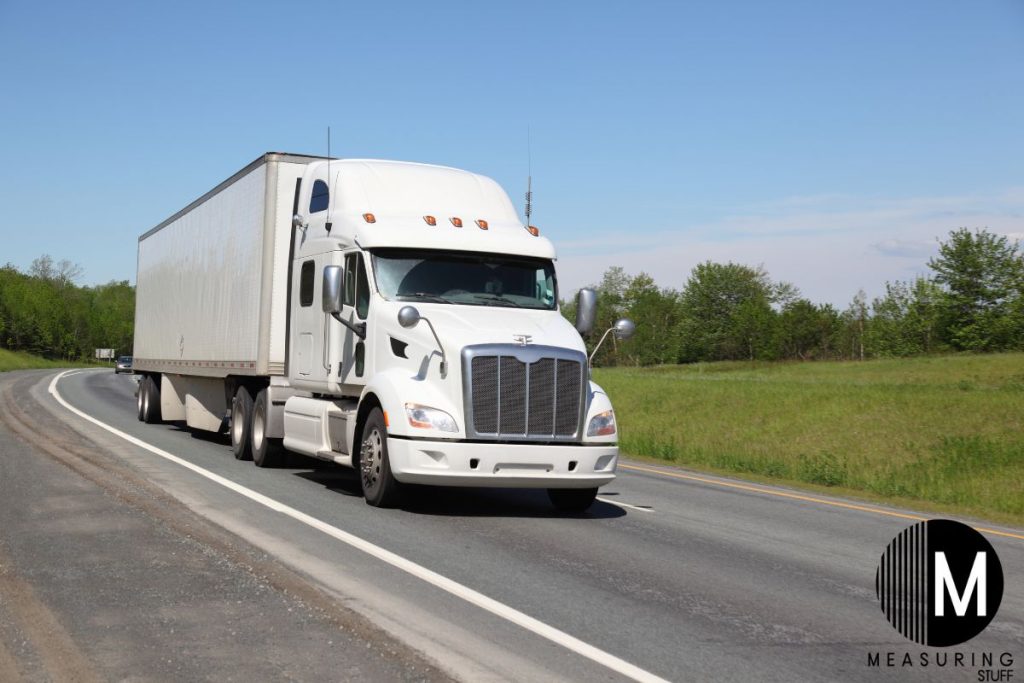white semi truck on highway