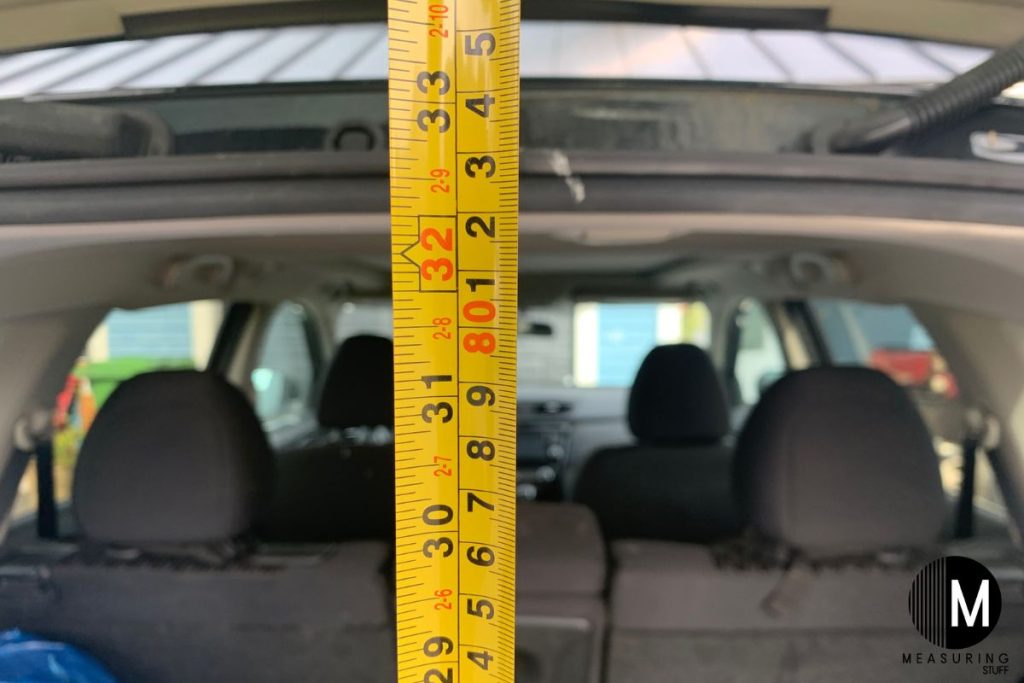 Nissan Rogue rear hatch height 32 inches