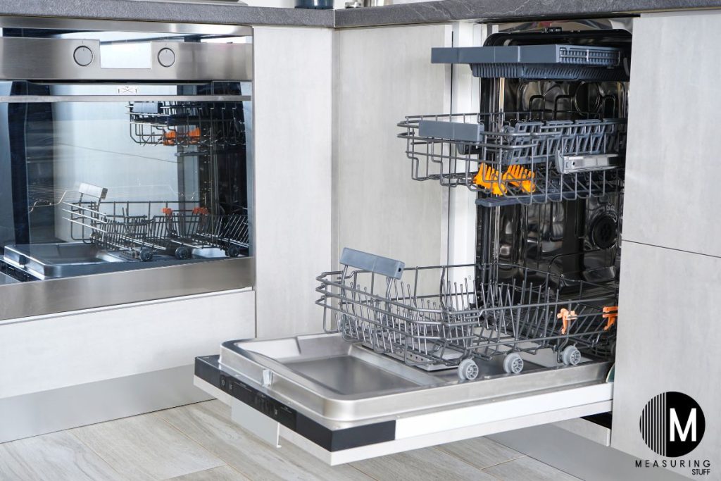 empty and open dishwasher