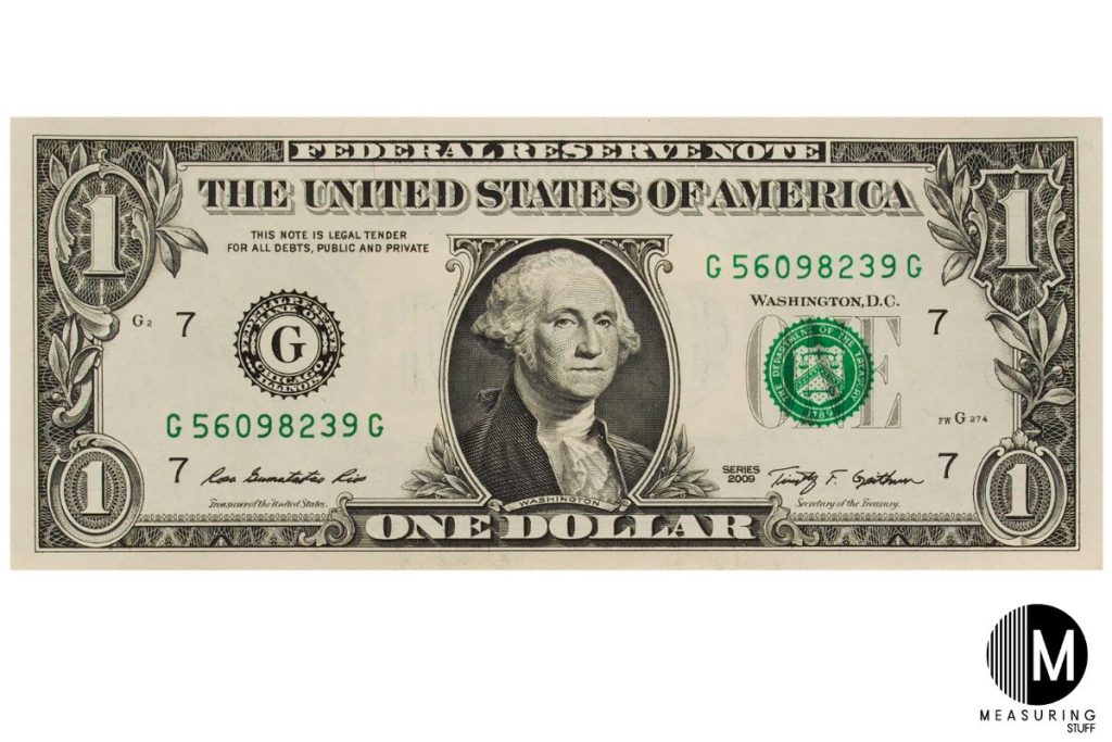1 USA dollar bill