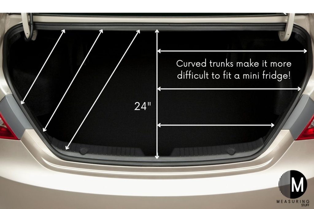 trunk opening showing amount of open space