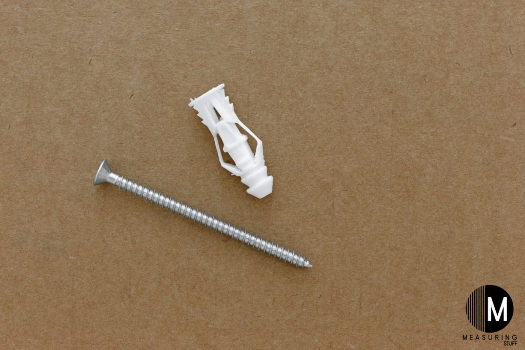 plastic drywall anchor with a screw nail