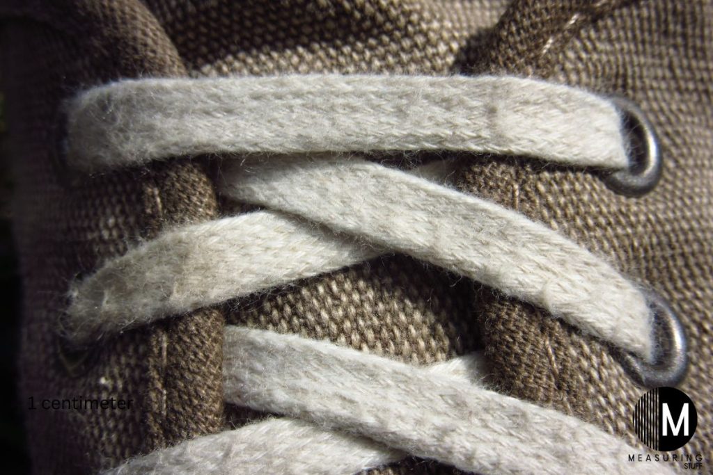 closeup of a shoelace on a shoe