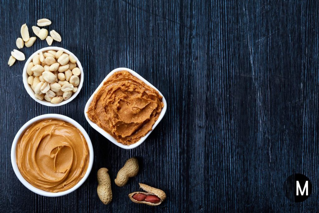 smooth and crunchy peanut butter