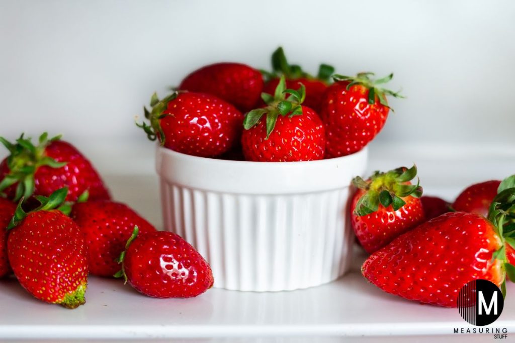 strawberries in a dish