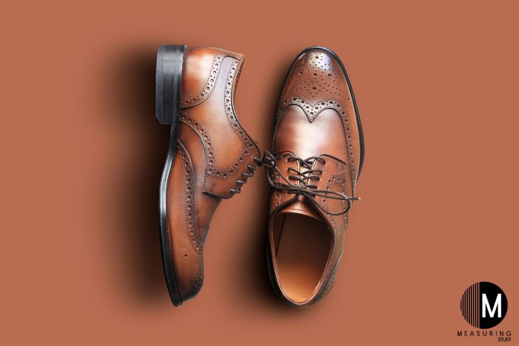 pair of men's leather shoes