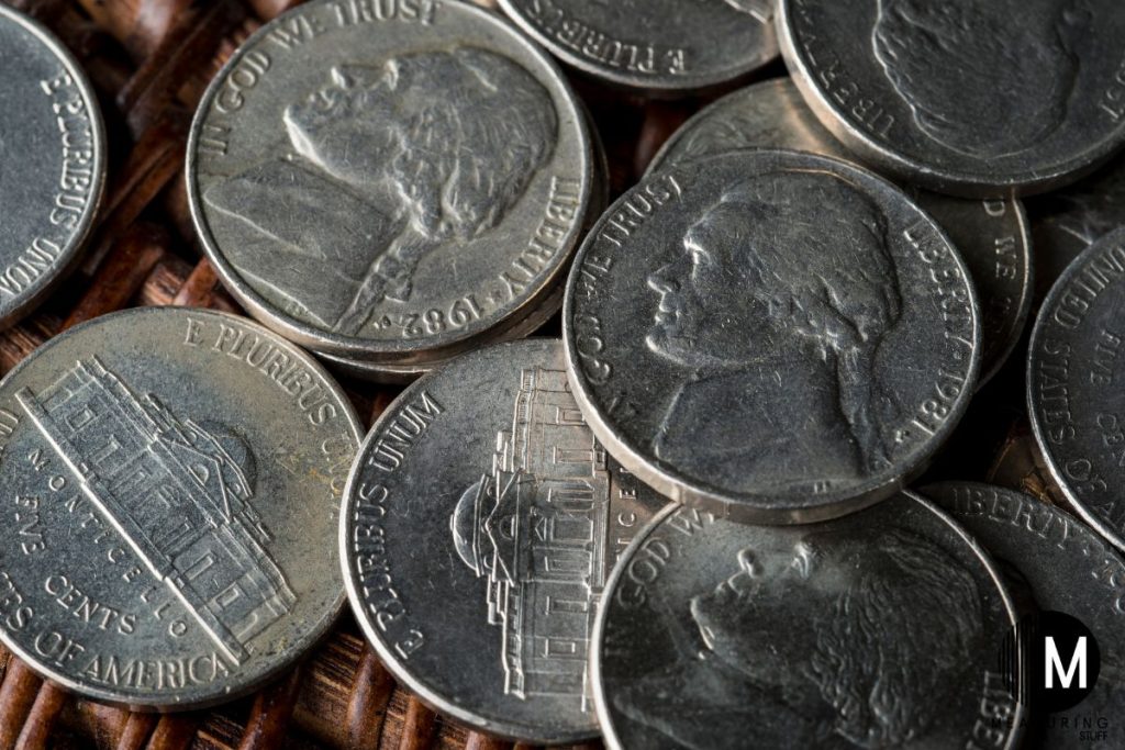 USA nickel coins