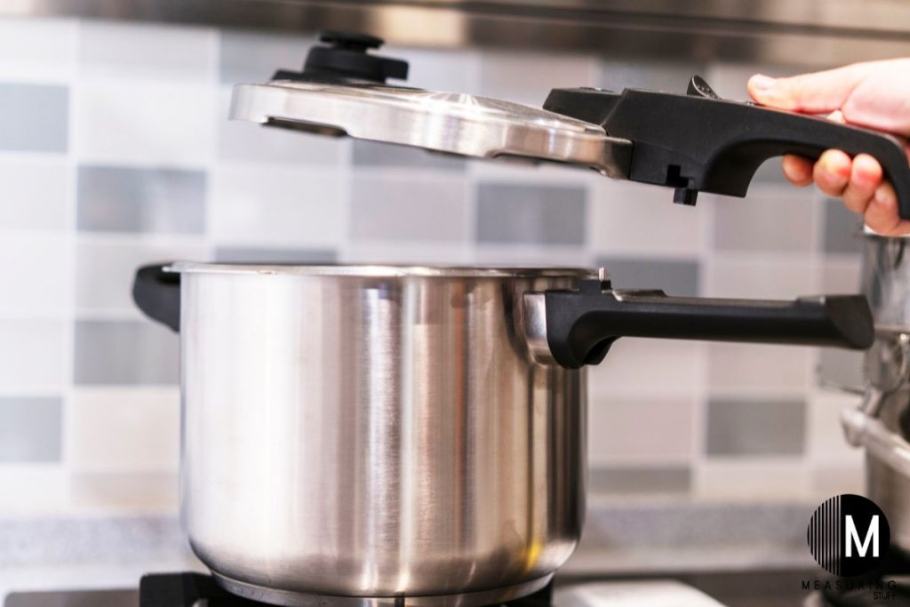 using a pressure cooker in the kitchen