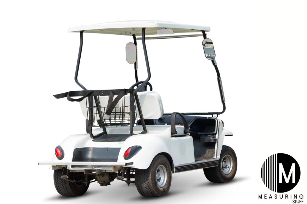 empty 2 seat golf cart