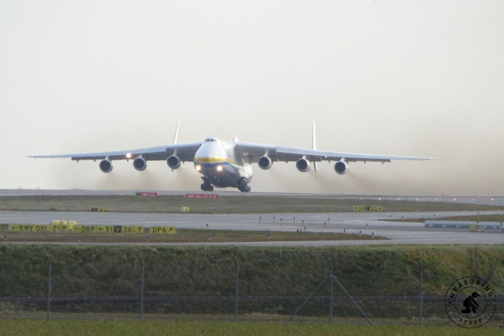 Antonov an 225 airplane on takeoff