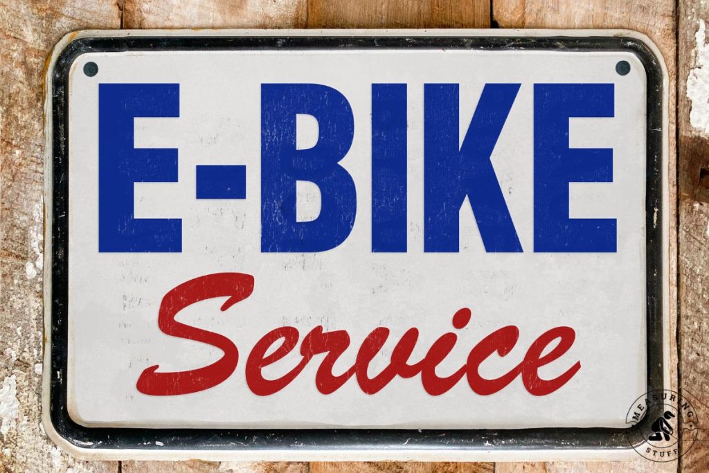 ebike service sign