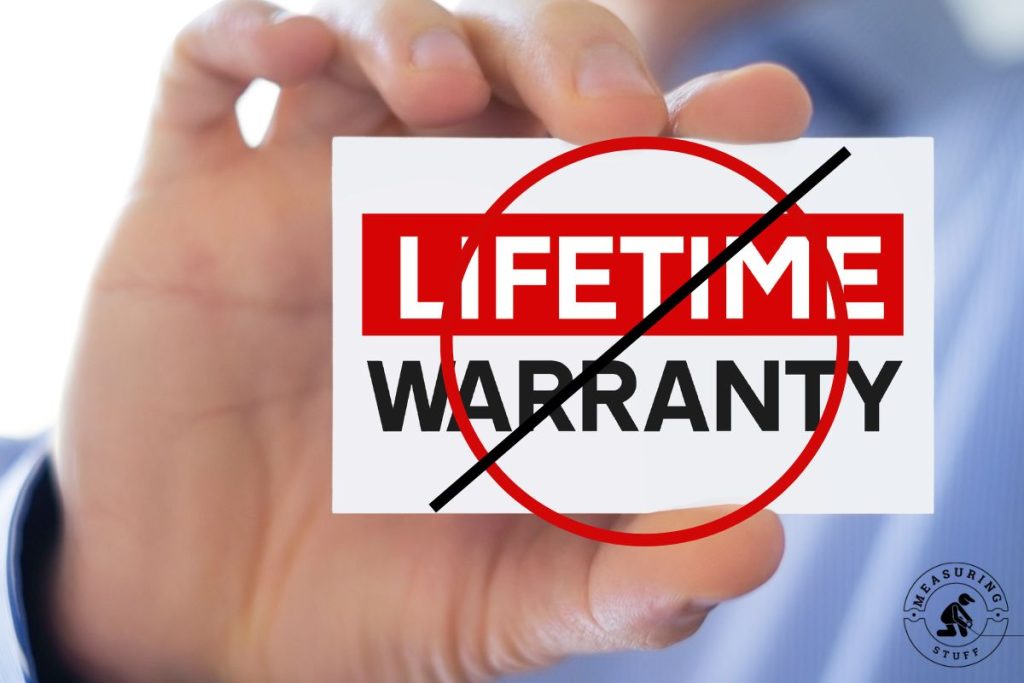 no lifetime warranty card