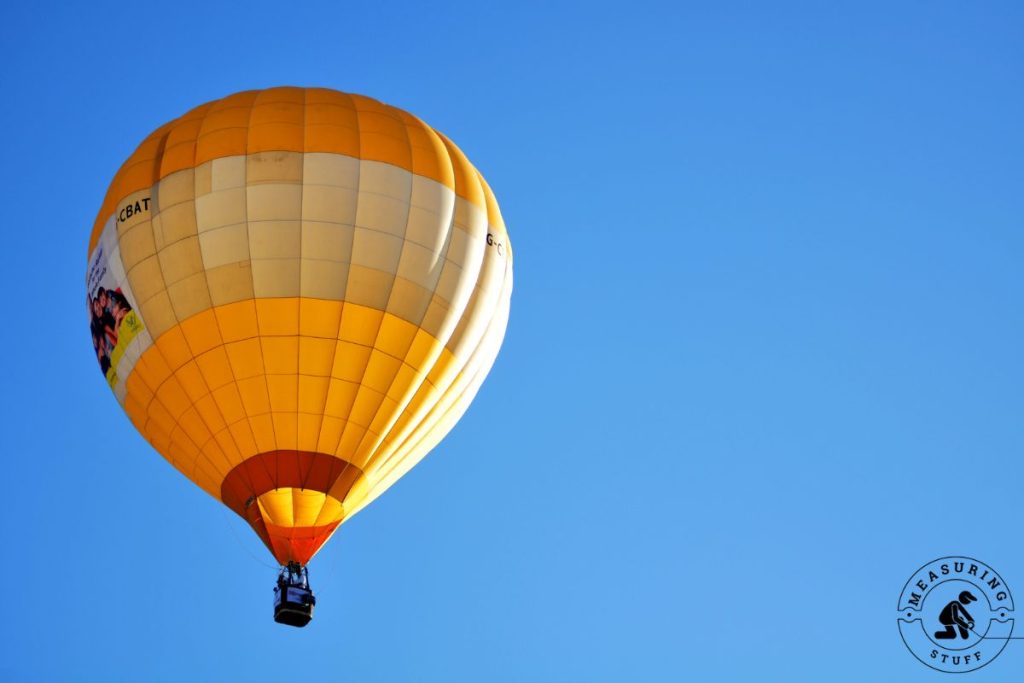 hot air balloon in flight