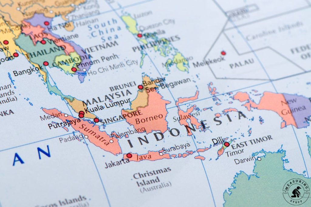 map of indonesia