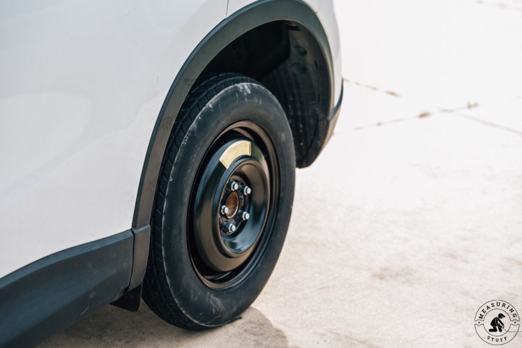 spare tire on a car