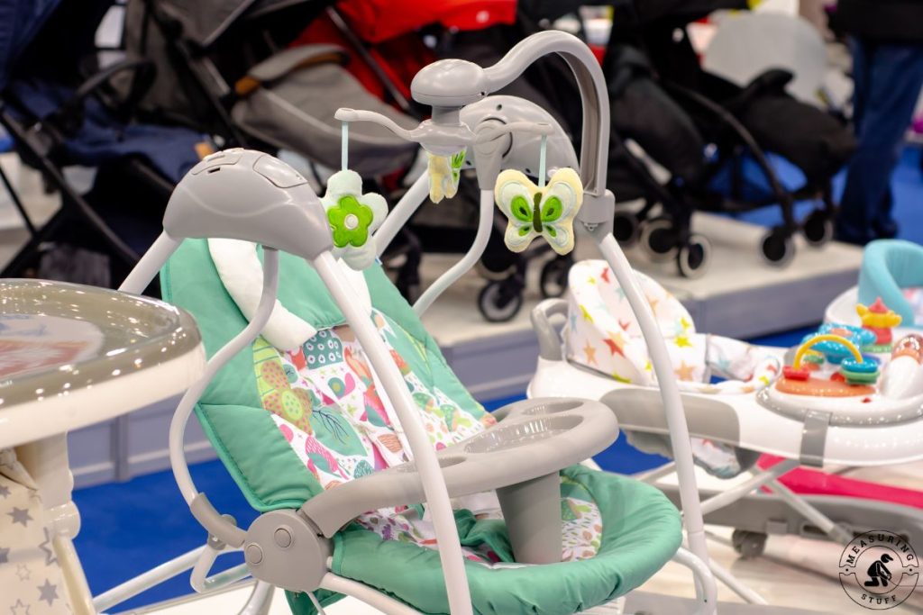 baby swings in a store