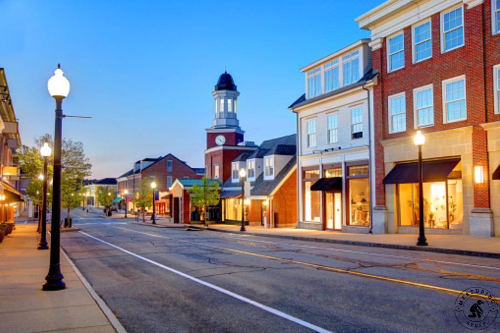 town clock and buildings