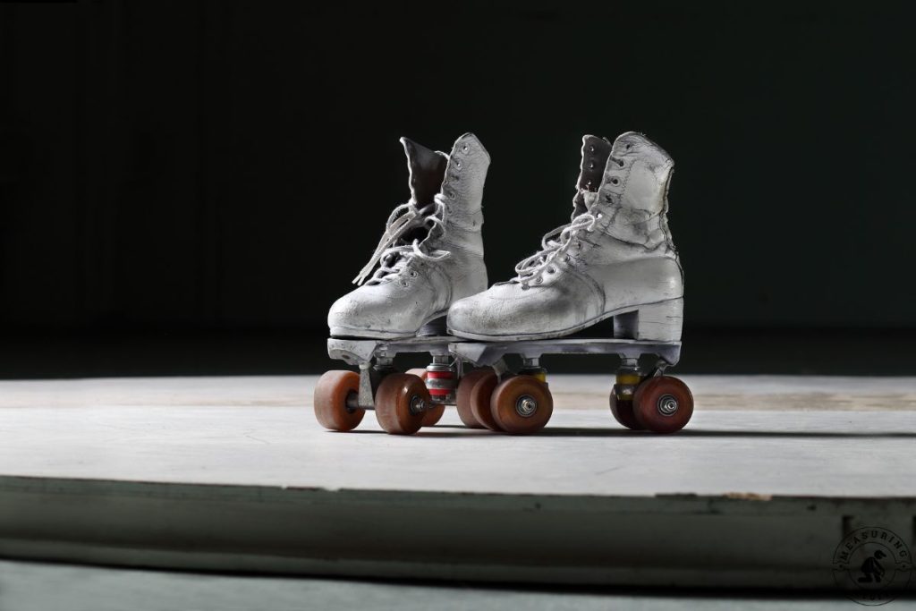 classic pair of worn roller skates