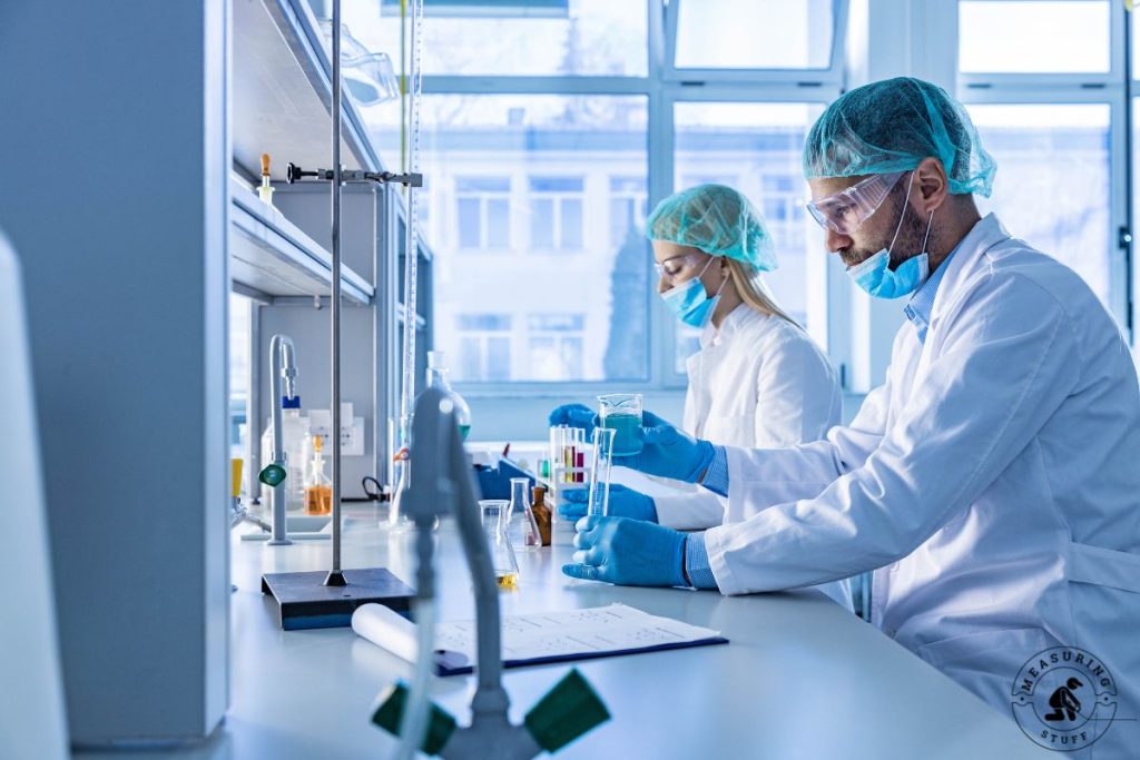 two scientists working in a laboratory