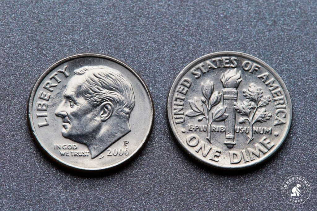 USA dimes front and back sides