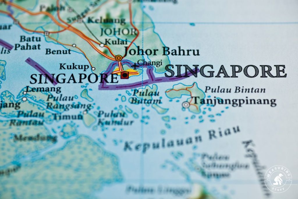 map of Singapore
