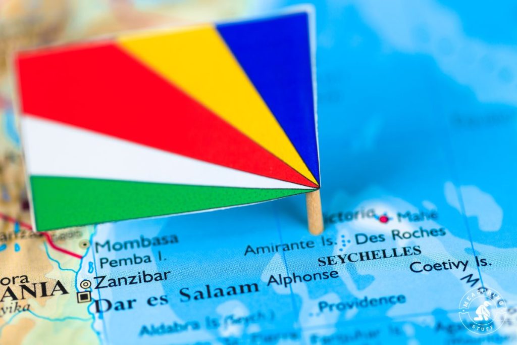 Seychelles on a map