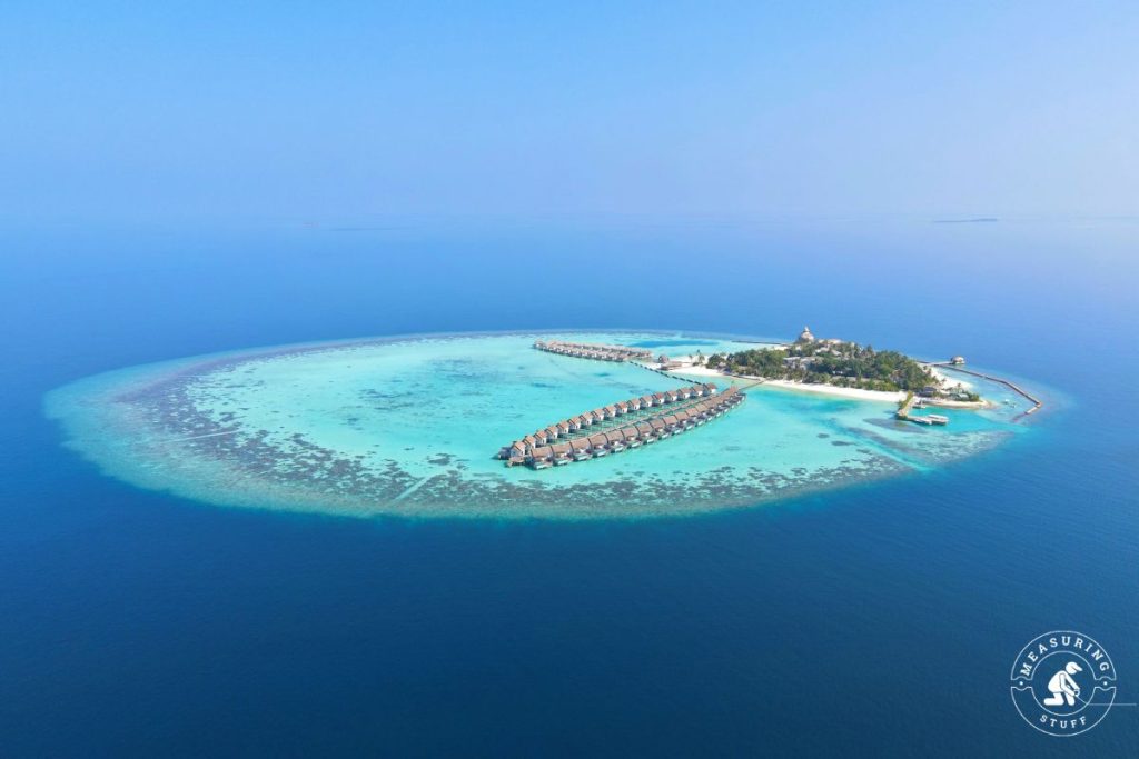 sky view of the Maldives