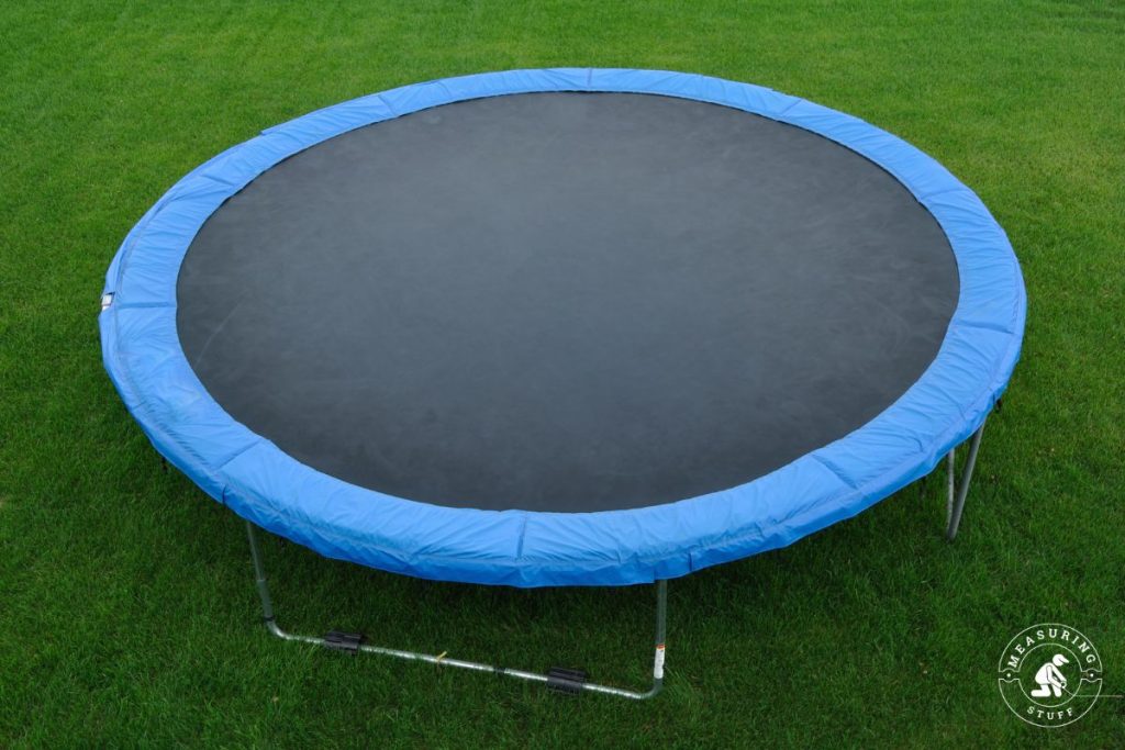 trampoline on grass