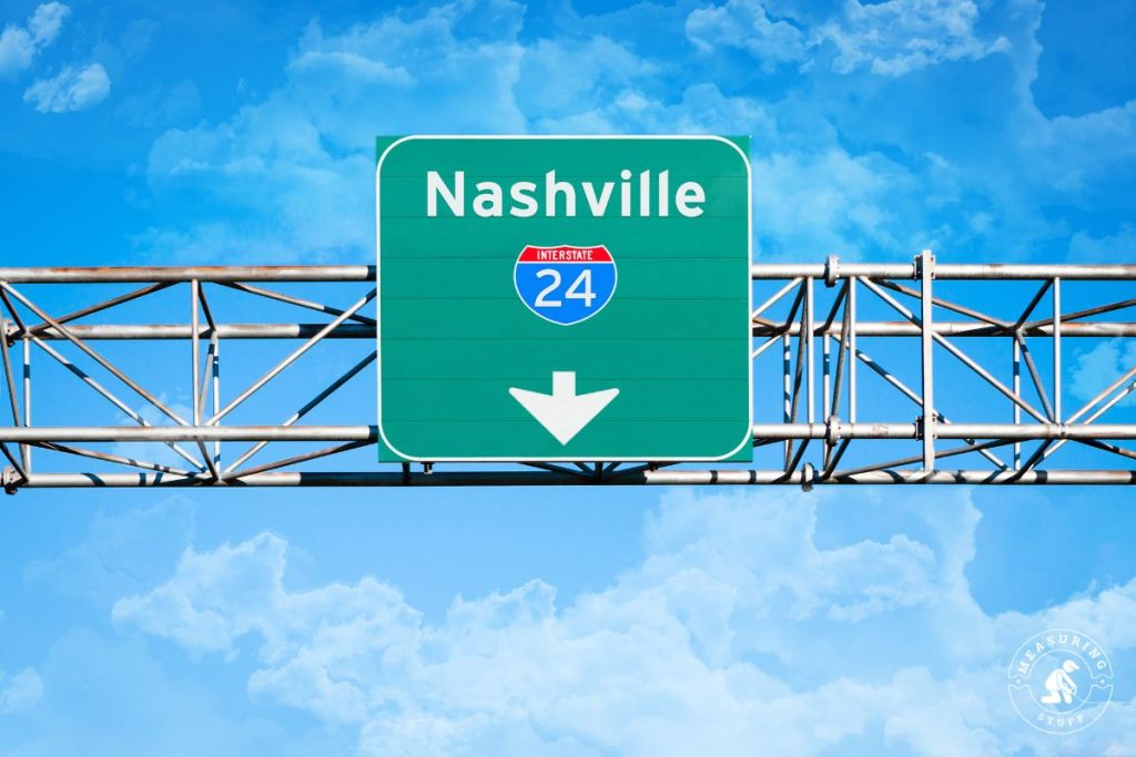Nashville Interstate 24 highway sign