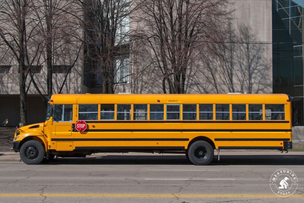 school bus on a paved road
