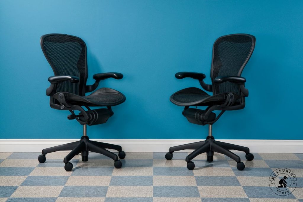 pair of office chairs