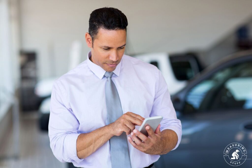 man holding a cell phone