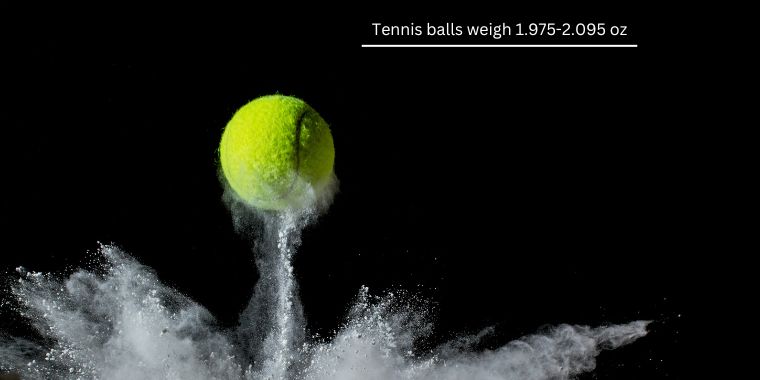 tennis ball in air black background