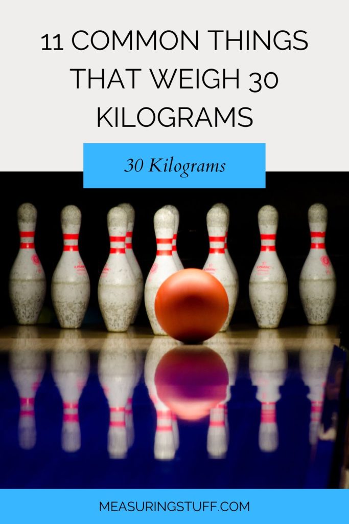 11 Common Things That Weigh 30 Kilograms