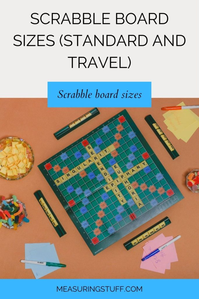 Scrabble Board Sizes (Standard And Travel)