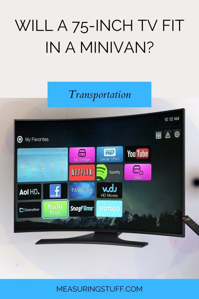 Will A 75-Inch TV Fit In A Minivan?