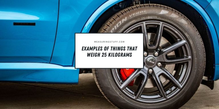 8 Examples Of Things That Weigh 25 Kilograms