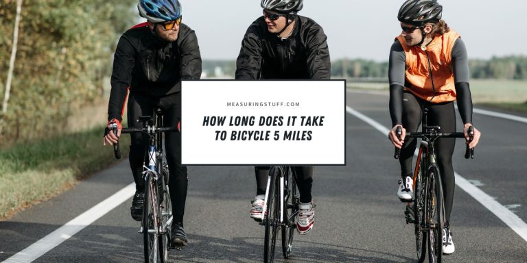 How Long Does It Take To Bicycle 5 Miles?