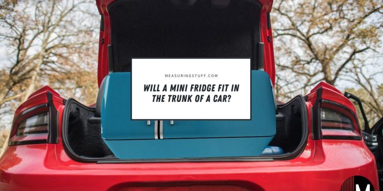 Will A Mini Fridge Fit In The Trunk Of A Car?