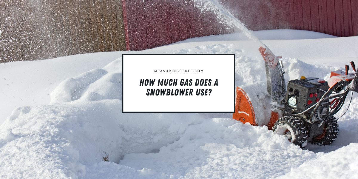 How Much Gas Does A Snowblower Use?