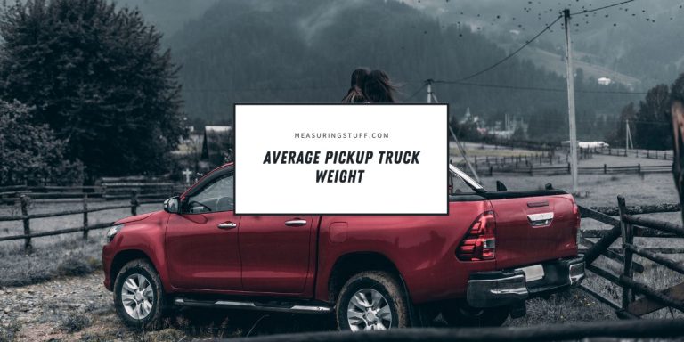 Average Pickup Truck Weight (With Examples)